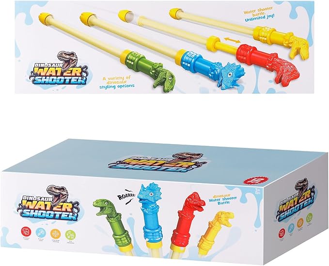 Water Guns for Kids Adults Summer Super Fighting Soaker Blaster Swimming Pool Noodle Beach Sand Outdoor Play Game Squirt Water Toys Party Favors (12 Packs)