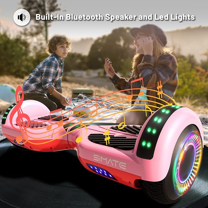 Scooter, Bluetooth & Corlorful LED Lights, Gifts for Kids & Adults & Girls & Boys, for All Ages