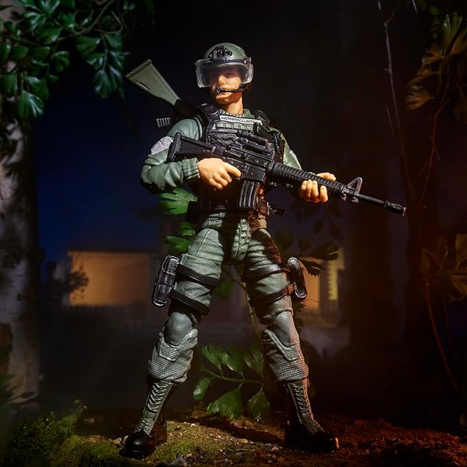 G.I. Joe Classified Series #182, Clayton “Hawk” Abernathy with M.M.S. (Mobile Missile System) Towable Vehicle, Collectible 6 Inch Action Figure Set