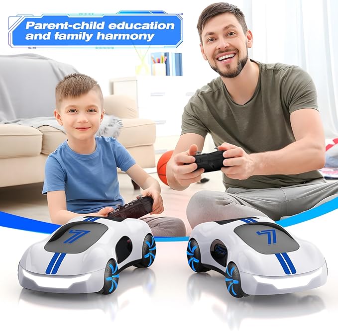 Gesture Sensing Remote Control Car, Drift RC Stunt Car with Light Spray & Sound, 2.4GHz Hobby RC Cars Toy for Kids, 360° Rotate, Birthday Gifts for Boys Girls 4-12