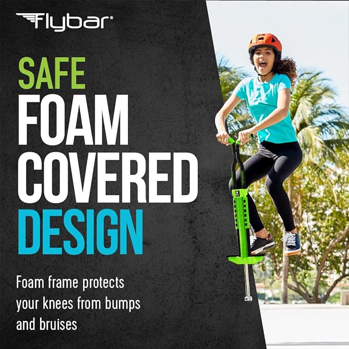 Flybar Master Pogo Stick, Ages 9+, 80 to 160 lbs, Easy Grip Handles, Anti-Slip Pegs, Outdoor Toys for Boys Girls, Outside Toys for Kids, Teens Tweens