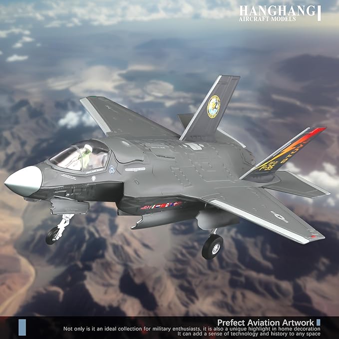 HANGHANG 1/72 F35B Attack Fighter Plane Metal Aircraft Model Military Airplane Model Diecast Plane Model for Collection or Gift