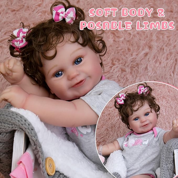Milidool Reborn Baby Dolls - 20 Inch Realistic Newborn Baby Doll, Handmade with Love
