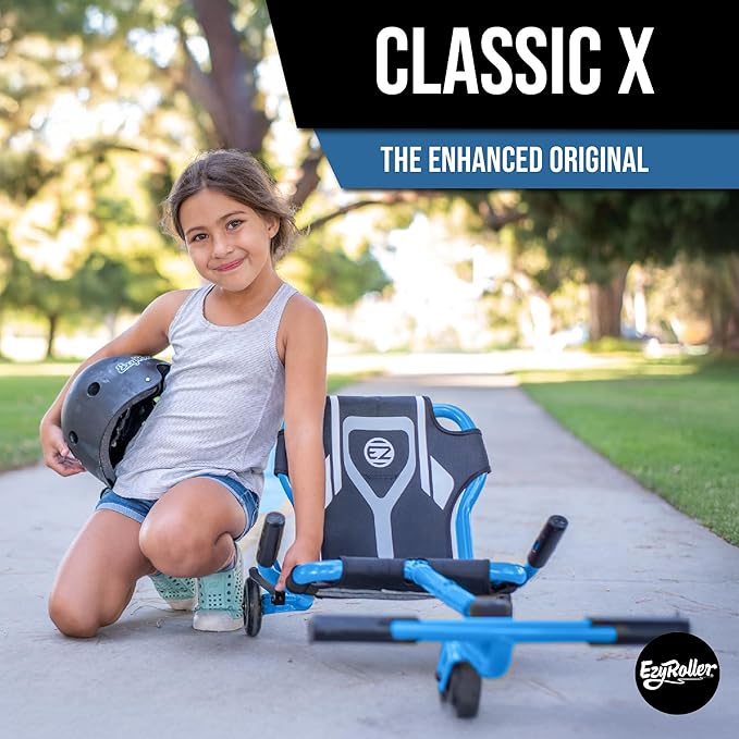 EzyRoller Classic X Ages 4+, 45lbs - 120lbs - Blue