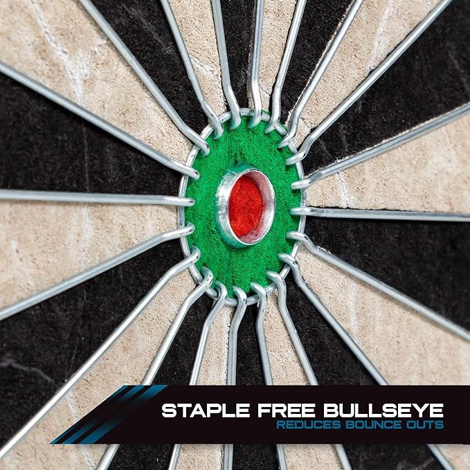 EastPoint Sports Bristle Dartboard Sets, High-Density Self-Healing Sisal Fibers, Easy-to-Mount Board - Perfect for Family Game Room, basements, bar, Man cave, or Garage