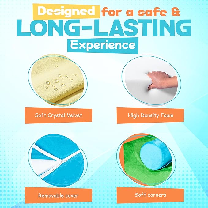 Foam Climbing Blocks for Toddlers – Soft Play Climbing for Toddlers – 7 Piece Toddler Climbing Blocks for Active Play, Motor Skills & Sensory Development