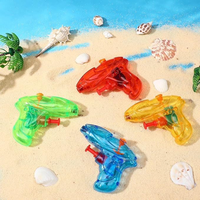 Leyndo 32 Pack Mini Water Gun for Kids Colorful Blaster Squirt Pistol Small Fun Water Gun Bulk for Outdoor Beach Game Summer Swimming Pool Party Favor(Vibrant Style)