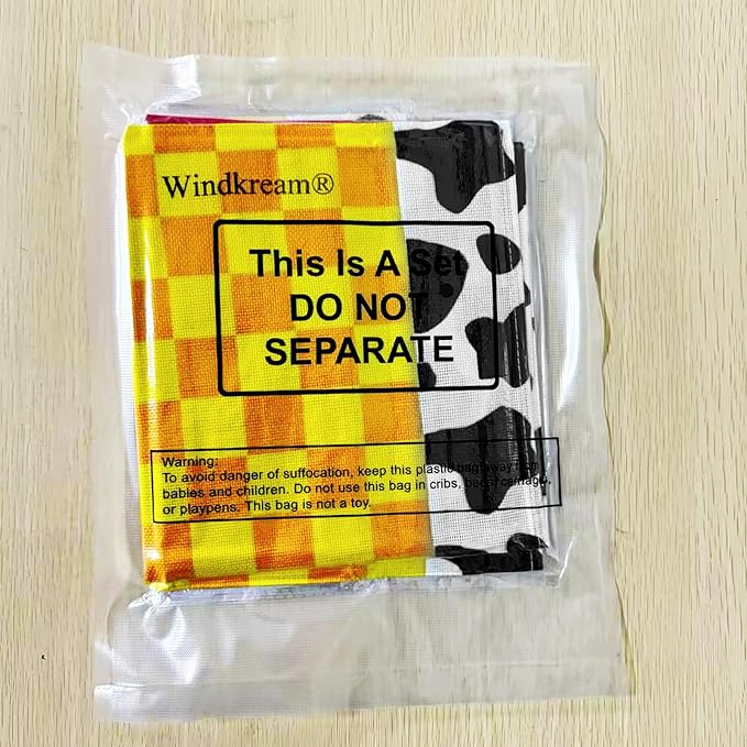 2 Pcs Cartoon Table Runner Cartoon Birthday Party Supplies Cow Pattern Printed Check Table Decor Tablecloth Party Supplies,13 x 72 in (Classic)