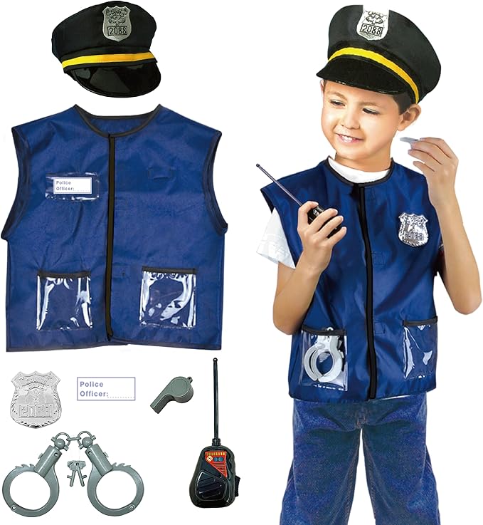 Dress Up Trunk for Kids, Pretend Dress Up Collection with Accessories, Halloween Dressup for Role Play