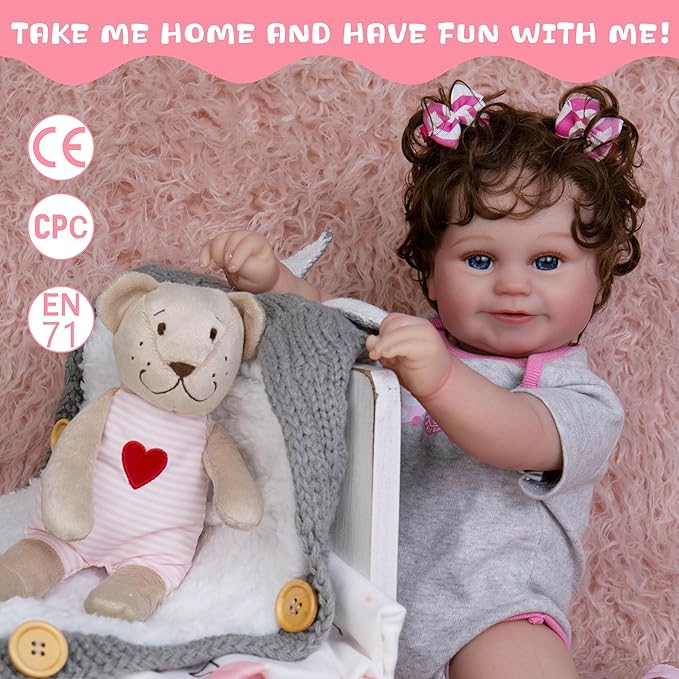 Milidool Reborn Baby Dolls - 20 Inch Realistic Newborn Baby Doll, Handmade with Love