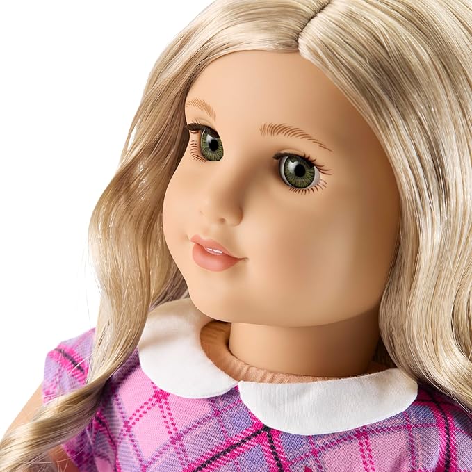 American Girl Truly Me 18-inch Doll #125 with Hazel Eyes, Curly Blonde Hair, Light Skin w/Warm Olive Undertones, for Ages 6+