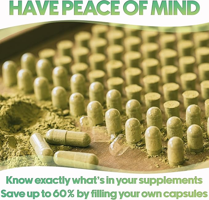 XPRS Nutra Size 00 Empty Capsules - 5000 Count Empty Gelatin Capsules - Pills DIY Capsule Filling - Fillable Pill Gel Caps for Do It Yourself Supplements (Green/Yellow)