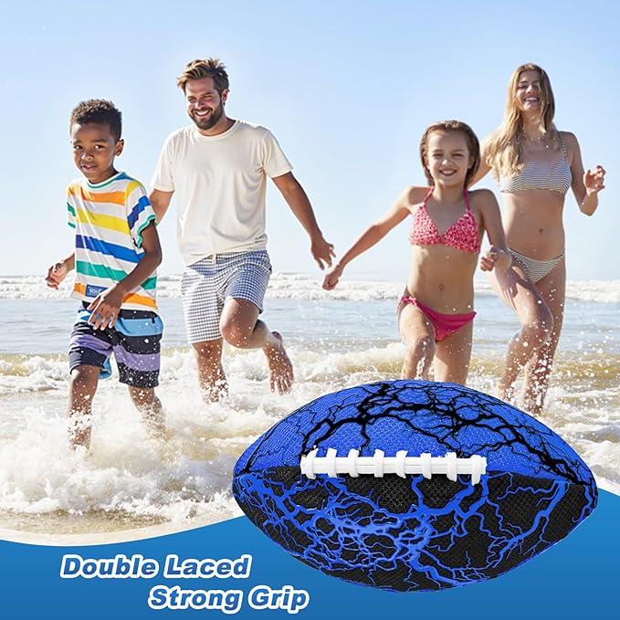 Jasonwell Pool Beach Water Football - Waterproof Football Strong Grip Fun Pool Toys Games for Swimming Pools Beach Lake Park Backyard Outdoor Play for Kids Children Teens Adults Family