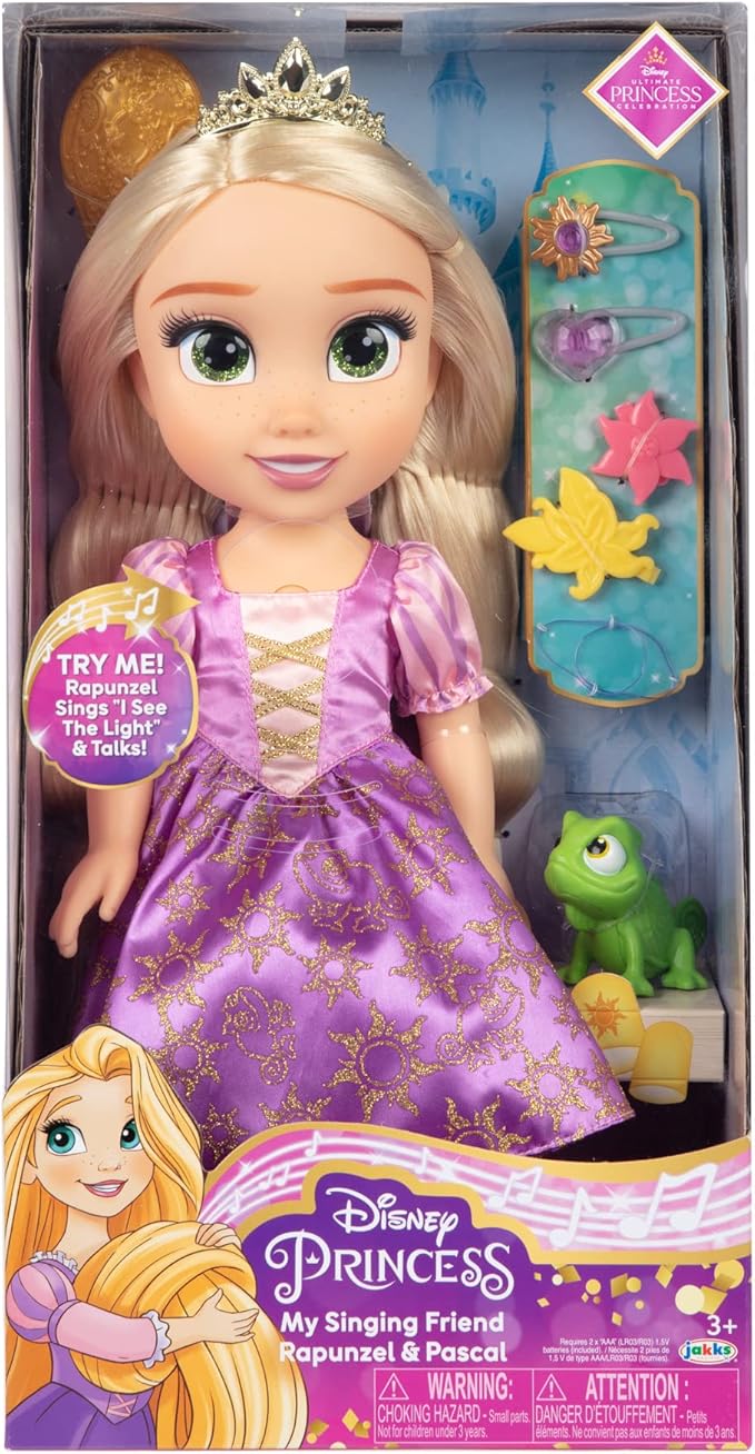 Disney Princess Rapunzel Doll - Singing Friend Rapunzel & Pascal - Sings 'I See The Light' and Talks!