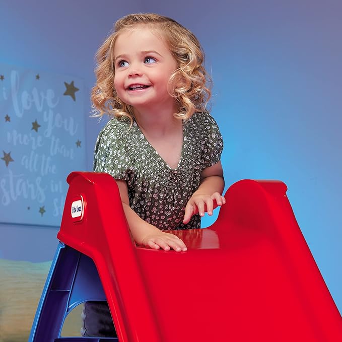 Little Tikes Light-Up First Slide for Kids Indoors/Outdoors , Red