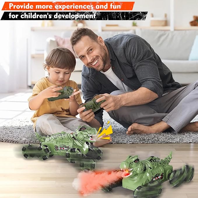 8WD Gesture Sensing Rc Stunt Car, 2.4 Ghz Remote Control Car Toy for Kids 8 9 10 11 12,Transform Drift Off Road Vehicle with Light&Music&Spray for Boys Girls Birthday Gifts