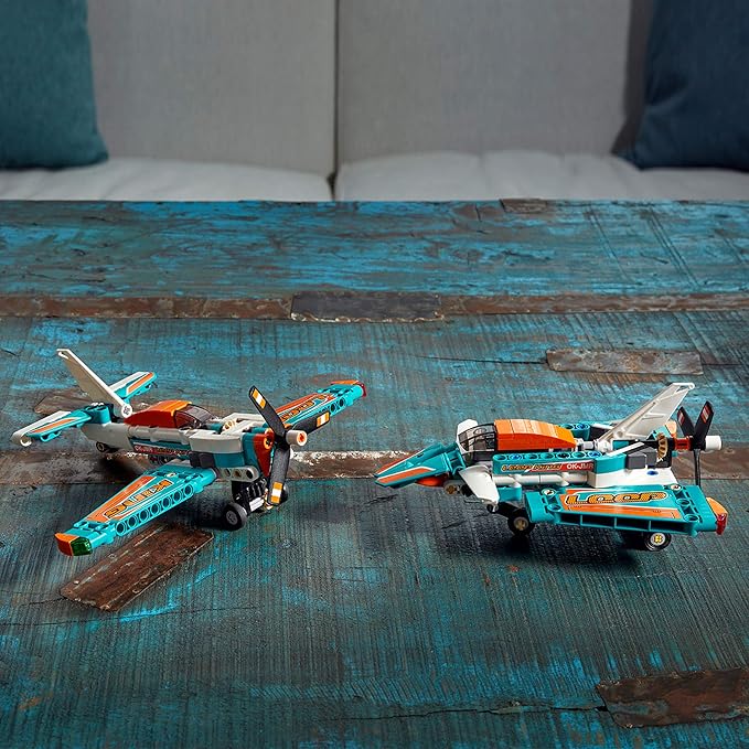 LEGO Technic Race Plane 42117 Toy to Jet Aeroplane 2 in 1 Stunt Model Building Set for Kids, Boys and Girls 7 Plus Years Old, Gift Idea