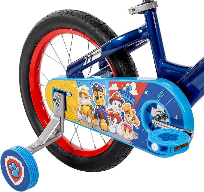 Huffy Paw Patrol Kids' Bikes, Sizes 12/16 Inch, Beginner Rider, Multiple Designs and Color Options Available, Removable Training Wheels Included, Fun Paw Patrol Graphics