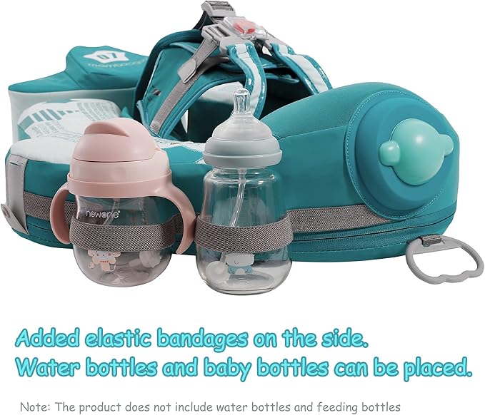 Mambobaby Float Add Tail Baby Swim Float with Canopy, Non-Inflatable Solid Baby Float, Upgrade Soft Waterproof Skin-Friendly Leather Material Infant Swim Float (Global Limited Edition - Green)