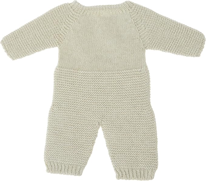 Miniland Clothes for Dolls 12 5/8'' Knitted Outfit Green Color - ECO, Made in Spain, Quality, Role Play, Educational