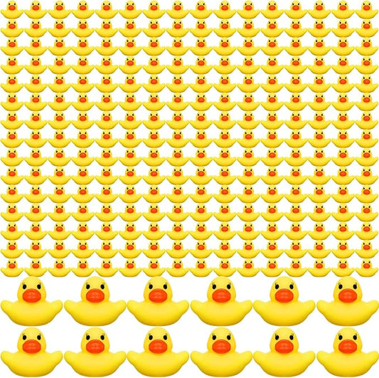 1500 Pcs Mini Rubber Ducks in Bulk Bath Toy Squeak Tiny Ducks for Kids Bathtub Shower Birthday Favors Party Decoration Gift, 1.57 x 1.57 x 1.18 Inches