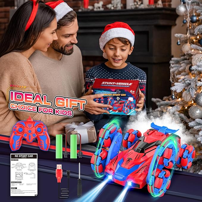 6WD Remote Control Car, Toys for 6-12 Year Old Boys 2.4GHz RC Car Electric Rechargeable Racing Drift Cars Toys for Ages 6 7 8 9 10 11 12 Halloween Xmas Birthday Gifts for Boys