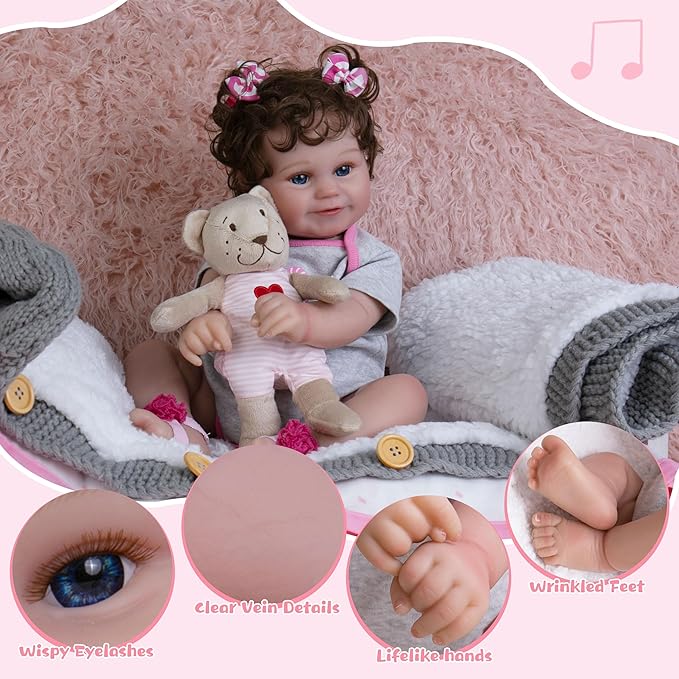 Milidool Reborn Baby Dolls - 20 Inch Realistic Newborn Baby Doll, Handmade with Love