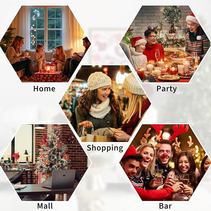 9FT Christmas Artificial Pencil Tree with Dual-Color LED Light, PVC, Mixed Flocked Pencil Tree, Natural Color Holiday Decoration