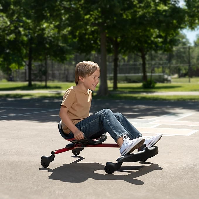 Radio Flyer Stingray Ride On Scooter Toy for Kids Ages 3-8 Years, Black, Drifter