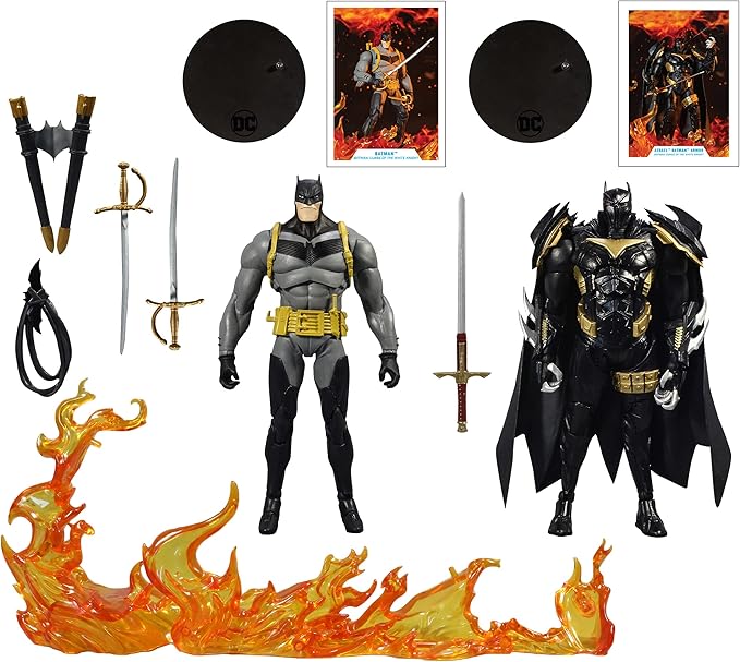 DC Multiverse Batman vs Azrael (Batman Armor) 7" Action Figure Multipack with Accessories