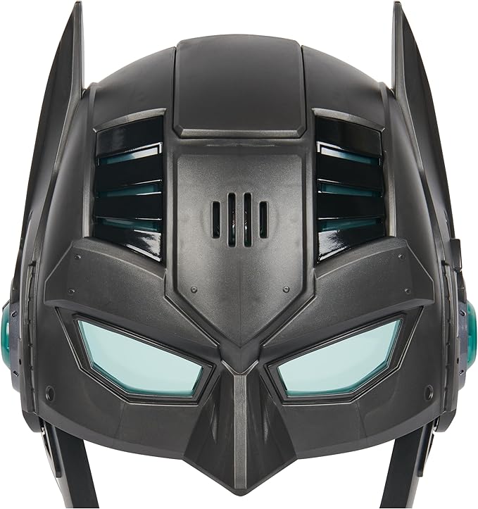 DC Comics, Armor-Up Batman Mask with Visor, 15+ Sounds & Phrases, Lights, Super Hero Costume, Kids Roleplay for Boys and Girls Ages 4 and Up