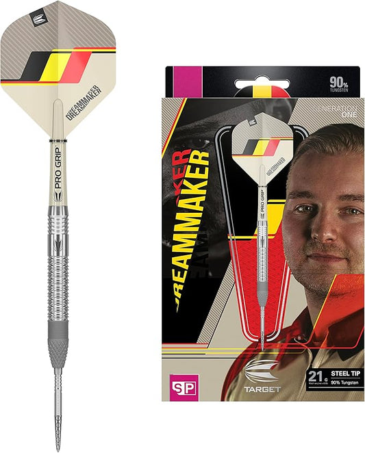 TARGET Darts Dimitri Van den Bergh Dream Maker G1 90% Tungsten Swiss Point Steel Tip Darts Set