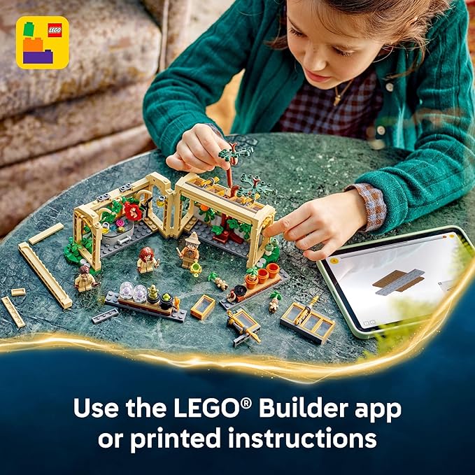 LEGO Harry Potter Hogwarts Castle: Herbology Class Kids Toy - Building and Learning Toy for Pretend Play - Harry Potter Collectible for Boys and Girls, Ages 8+ - Birthday Gift Idea - 76445