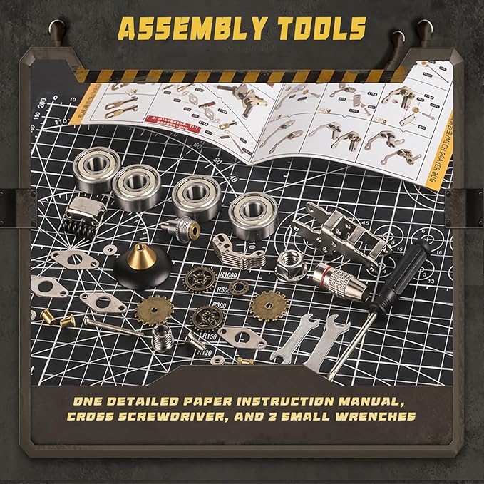 3D Metal Puzzles for Adults,3D Puzzle Metal Model Kit,3D Mechanical Model,Brain Teaser Puzzles DIY Assembling for Stress Relief for Teenagers and Adults