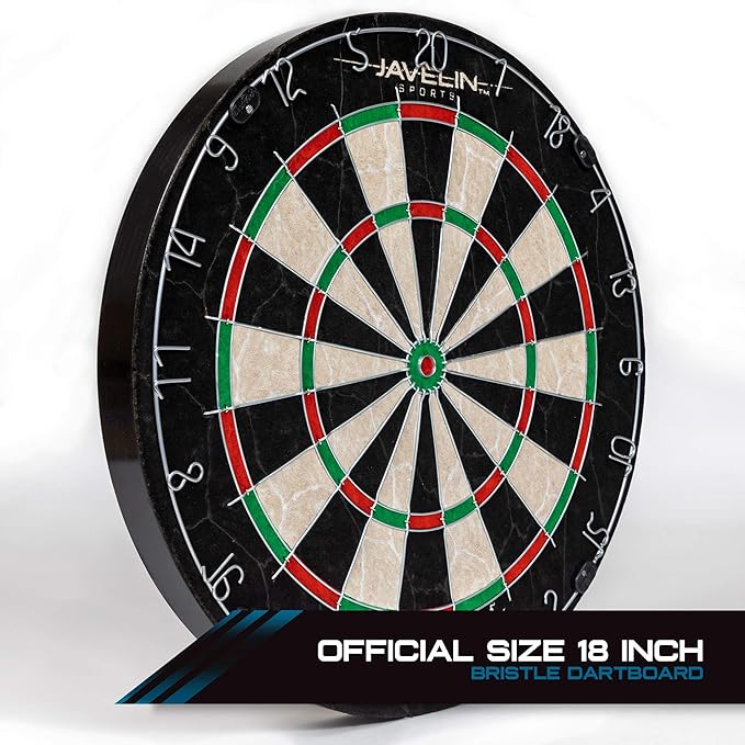 EastPoint Sports Bristle Dartboard Sets, High-Density Self-Healing Sisal Fibers, Easy-to-Mount Board - Perfect for Family Game Room, basements, bar, Man cave, or Garage