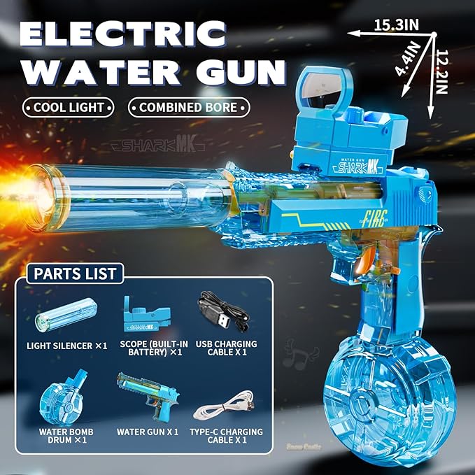 Electric Water Gun - Automatic Water Gun with Linkage Firing Function