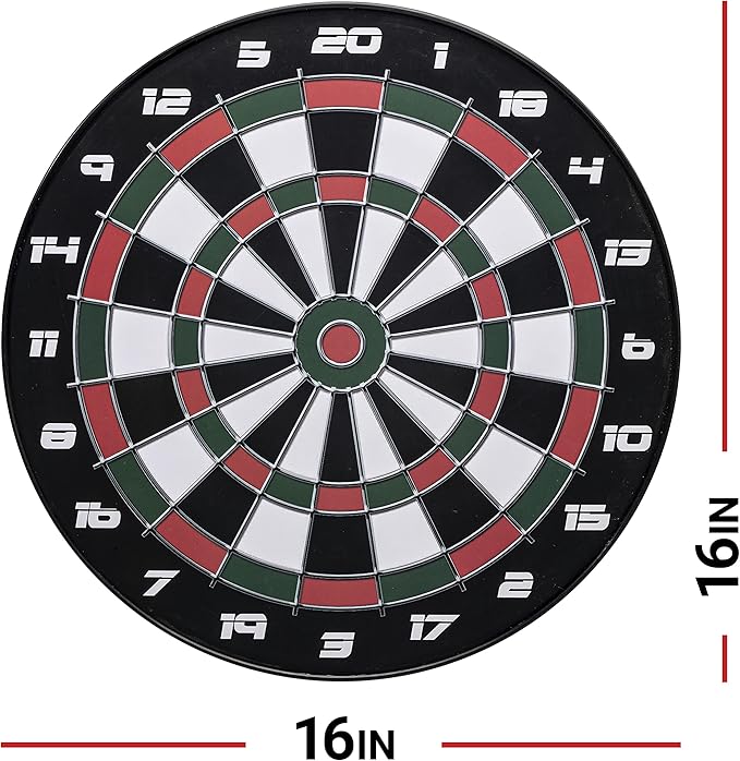 Franklin Sports Magnetic Soft Tip Dartboard Set - Indoor Dart Board + Darts Set for Family + Adults - Magnetic Board + (6) Darts Included