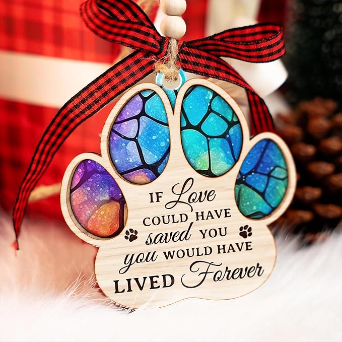 Pet Memorial Ornament for Christmas Tree - Unique Ornaments for Memory Keepsake - Ideal Gifts for pet Memorials - Pet Loss Gifts - A Ornament Reminder of Puppy Memories