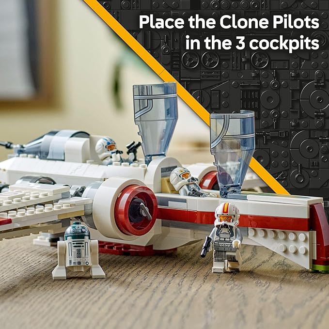LEGO Star Wars: Revenge of The Sith ARC-170 Starfighter Spaceship Building Toy - Kids Star Wars Toy for Boys and Girls, Ages 9+ - Gift Idea for Birthdays - 75402