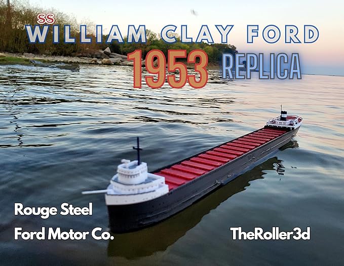 12" Prebuilt Display Model Ship (William Clay Ford 1ft Length Model)