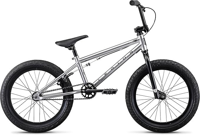 Mongoose Legion Kids Freestyle Sidewalk BMX Bike, Beginner Riders, Boys and Girls, 16-20-inch Wheels, Hi-Ten Steel Frame, Micro Drive BMX Gearing