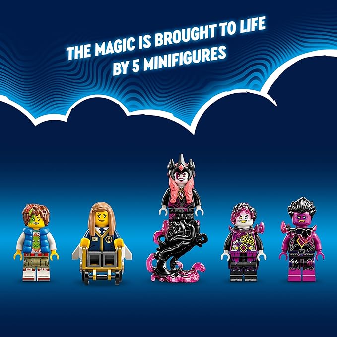 LEGO DREAMZzz The Never Witch’s Midnight Raven Building Toys - Birthday Gift for Boys & Girls, Age 9+ - Kids Toys with 3 Building Options & 5 Minifigures - 71478