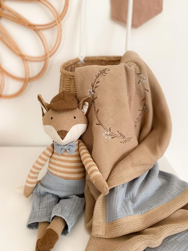 MON AMI Felix The Fox Stuffed Doll – 16”, Soft Plush Animal Doll, Use as Toy / Room Decor, Woodland Toys