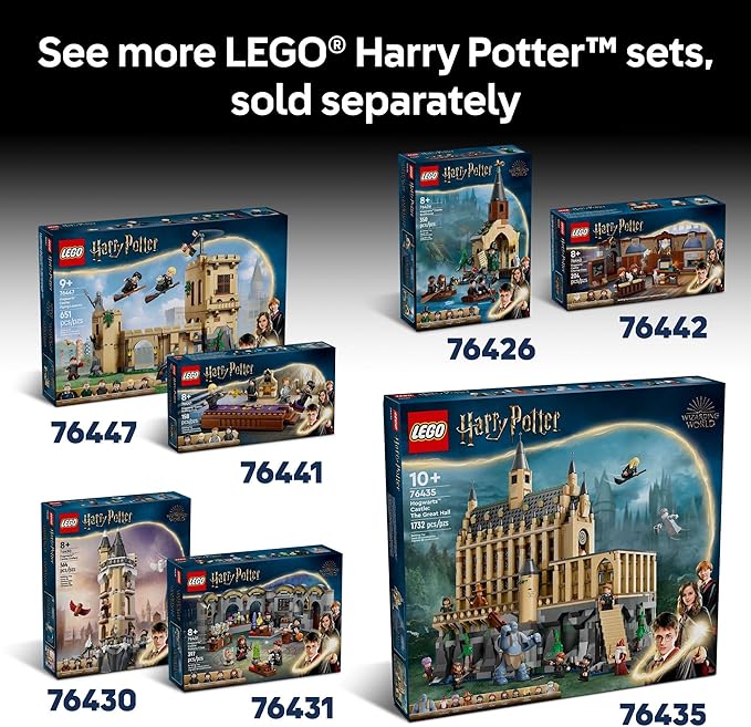 LEGO Harry Potter Diagon Alley Wizarding Shops Building Set for Adults - Collectible Kit for Harry Potter Fans with 12 Microfigures - Gift for Christmas - 76444