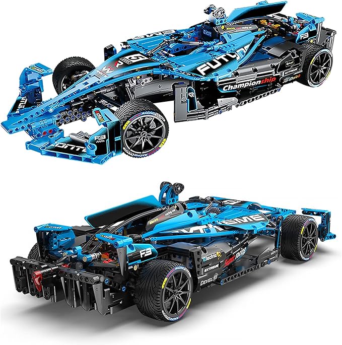 NEWRICE Formula 1 Racing Car Building Set, MOC 1:8 Scale Model Building Blocks Toys,for for 12+ Years Kids Adults(1667 Pieces)