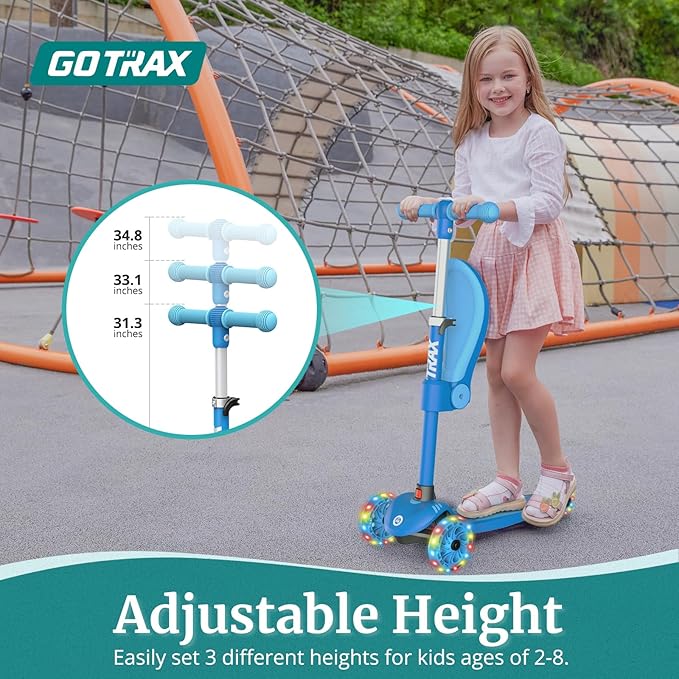 Razor AW Kick Scooter for Kids - Wheelie Bar, Lightweight, Foldable, Aluminum Frame, and Adjustable Handlebars