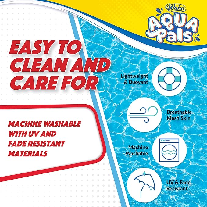Wahu Aqua Pals Marvel Spider-Man Plush Water Toy for Kids Ages 2+ with AquaDry™ Technology, Washable Plush Doll Toy for Pool and Bathtub, Medium, Red/Blue