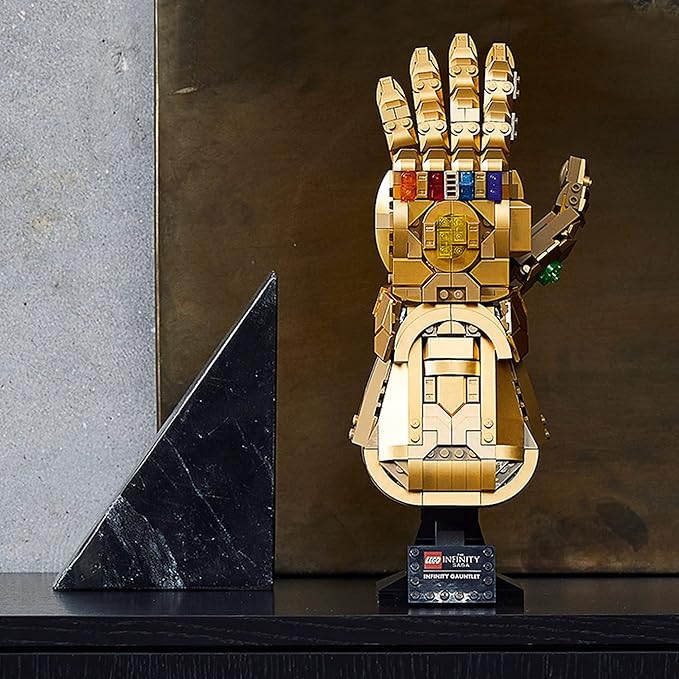 LEGO Marvel Infinity Gauntlet Set 76191 Collectible Thanos Glove with Infinity Stones, Building Set, Avengers Gift Idea for Adults and Teens, Model Kits for Decoration and Display