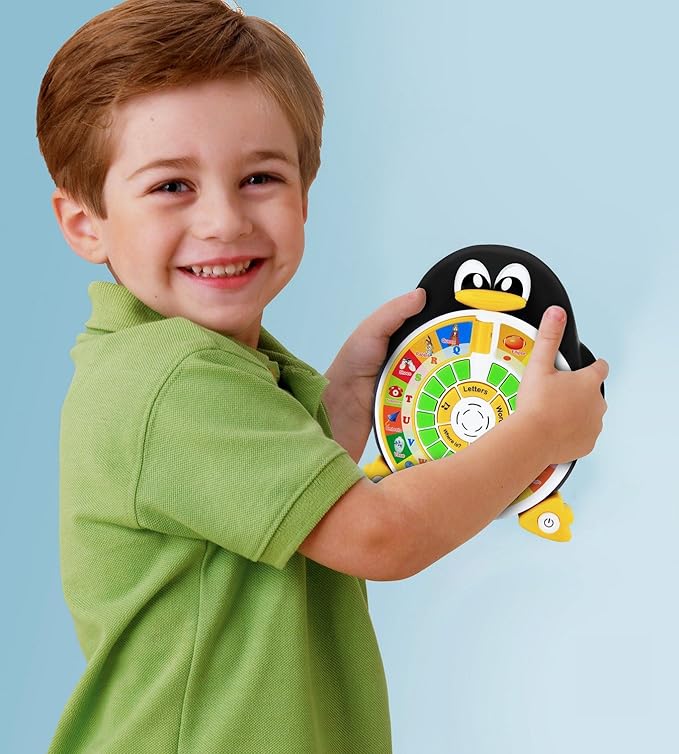 Penguin Power ABC Learning & Educational Toys for Preschoolers - Preschool Activities to Learn ABCs, Words, Spelling, Shapes, Quiz & Songs - Learning Toys for 3+ Year Olds Boys and Girls