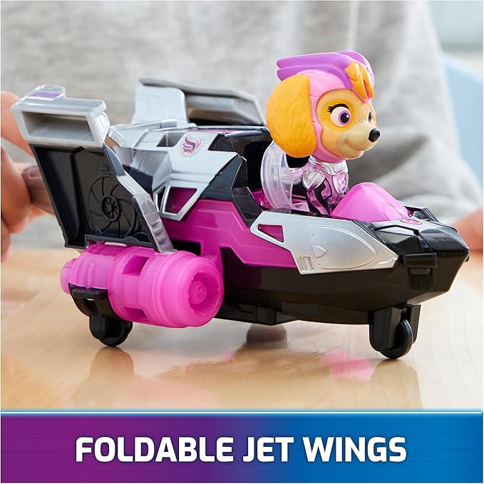 Paw Patrol: The Mighty Movie, Airplane Toy with Skye Mighty Pups Action Figure, Lights and Sounds, Kids Toys for Boys & Girls 3+